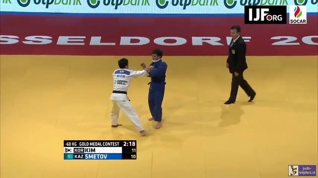 Judo 2016 Grand Prix Dusseldorf: Kim (KOR) - Smetov (KAZ) [-60kg] final смотреть онлайн