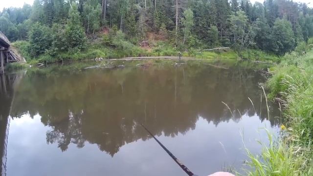 Со спиннингом по малой реке. Сын обловил меня самодельной вертушкой смотреть онлайн