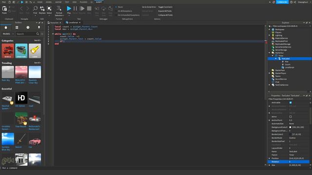 How to make a timer/countdown in roblox studio Tutorial смотреть онлайн