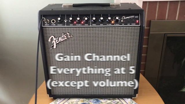 Fender Champion 40 - All Dials At Noon with a Fender Stratocaster смотреть онлайн