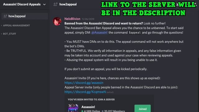 How To Get UNBANNED From The ROBLOX ASSASSIN DISCORD (APPEAL) смотреть онлайн