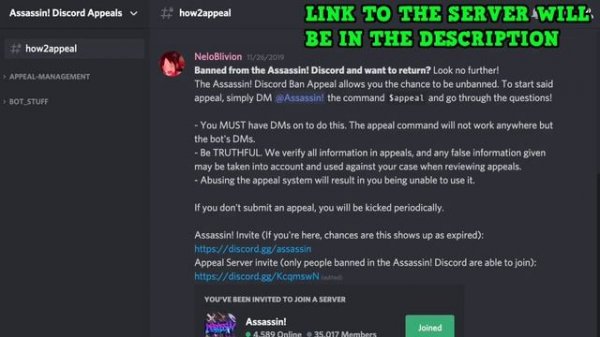 How To Get UNBANNED From The ROBLOX ASSASSIN DISCORD (APPEAL)