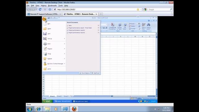 How to use a Windows Remote Desktop via HTML5 Web Browser with ThinVNC смотреть онлайн