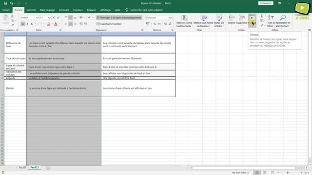 Formation Complète Microsoft Excel 2019 : Lignes et Colonnes смотреть онлайн