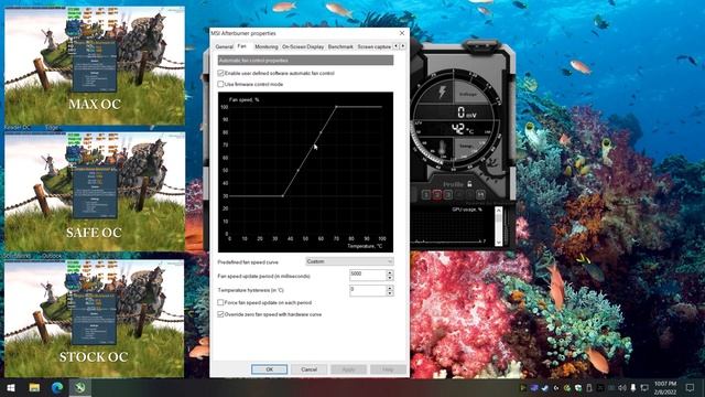 Guide how to Overclock vs Stock GPU MSI Afterburner gaming PC Settings Fan Curve Etc. RTX 3050 2022 смотреть онлайн