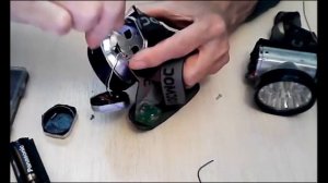 Переделать фонарь "Космос" на литий-ионный аккумулятор 18650.