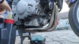 Замена масла на Honda CBF1000