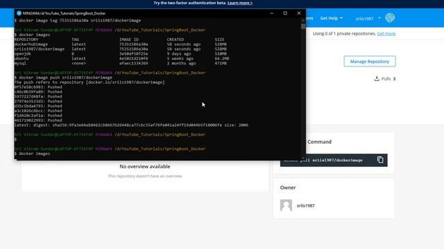 Docker Hub - Image Pull and Push with Live Example смотреть онлайн