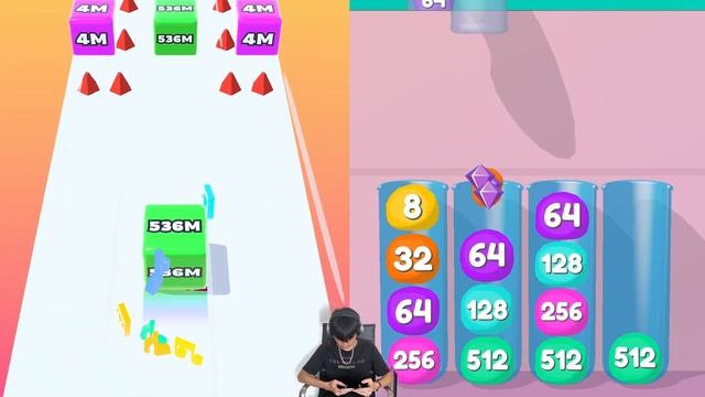 Jelly Run 2048: New Shape vs Jelly Drops 2048 - Max Level Gameplay (Part 1) смотреть онлайн
