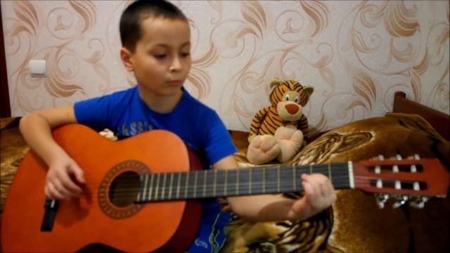Песня "Эстонский танец" на гитаре Дима 9лет смотреть онлайн