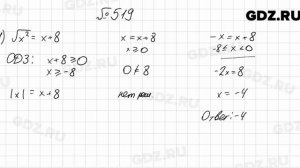 № 519 - Алгебра 8 класс Мерзляк