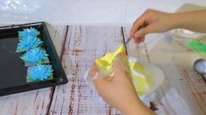 ХРИЗАНТЕМА из безе МЕРЕНГА Как сделать цветы из безе МК /// Olya Tortik Домашний Кондитер