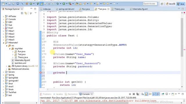 Hibernate Tutorial 19 || Temporal annotation in part 1 mapping date in format смотреть онлайн