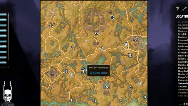 Glenmoril Wyrd Treasure Map Shadowfen [Elder Scrolls Online] ESO