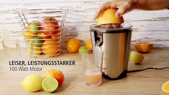 ROMMELSBACHER ZP60/E Zitruspresse ♥ Selbstgepresste Säfte ♥ erfrischend, gesund und vitaminreich смотреть онлайн