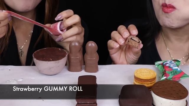 ASMR LEFTOVER DESSERT RACE! GALAXY CAKE BARS, KINDER CHOCOLATE FIGURINES, DOVE ICE CREAM, GUMMY ROL смотреть онлайн
