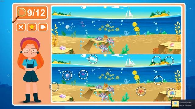 Viki Spotter: Undersea, Level 5 Walkthrough, 1080p/60FPS. смотреть онлайн
