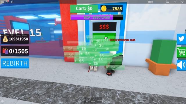 Gold Cart Shopping Spree - Roblox Shopping Simulator смотреть онлайн