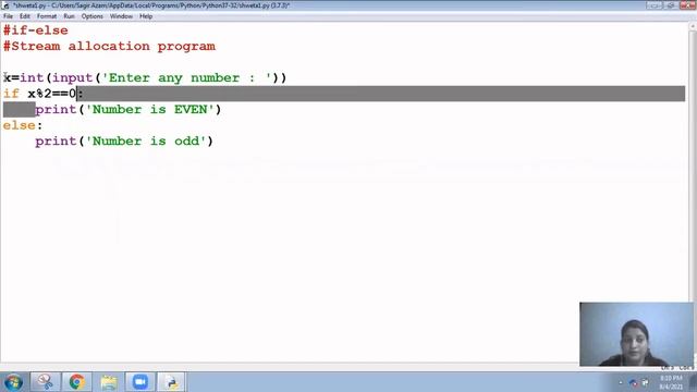if else statement in Python смотреть онлайн