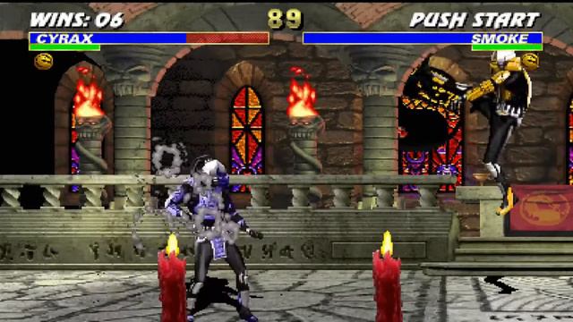 Ultimate Mortal Kombat 3: Cyrax Ultimate Cup Edition Playthrough (MAME) (1080p 60fps) смотреть онлайн