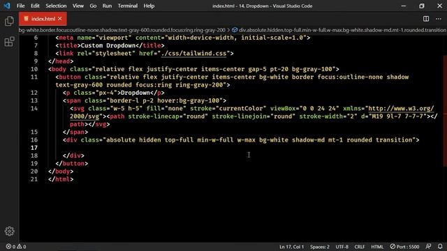 Custom Dropdown - Tailwind Component #14 смотреть онлайн