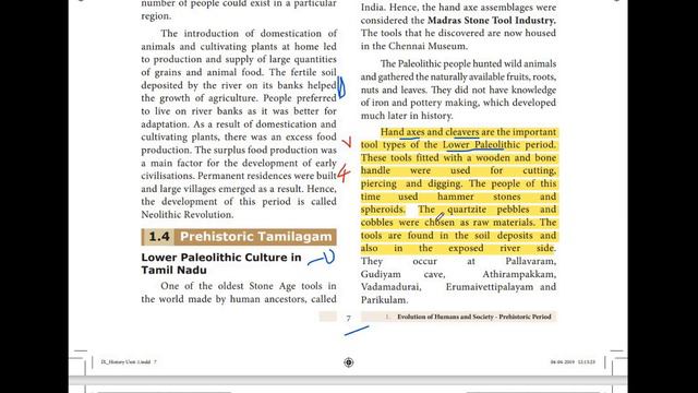 9th Std | History | Evolution Of Humans And Society | Question And Answers |1st Lesson  | Part 2 |t