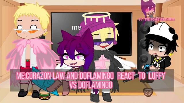 one piece react to luffy sad and Luffy vs katakuri ~Luffy vs doflamingo ||| Random Gacha Life React смотреть онлайн