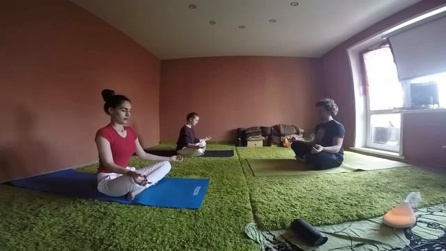 Хатха йога с Олегом Задорожным. Семинар в Ергаках 2018 г, базовый уровень - Занятие 2.