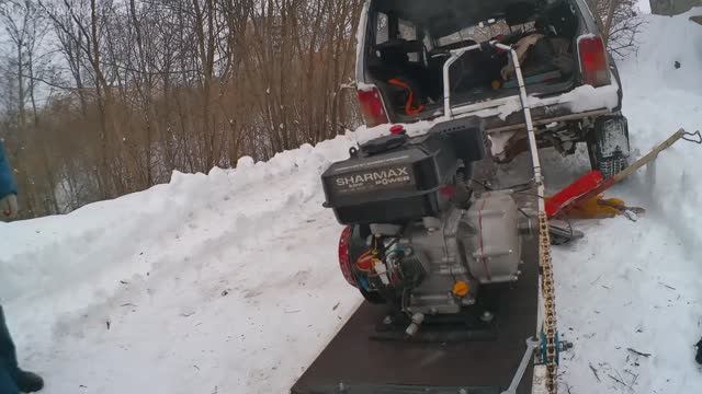 Мотобуксировщик SHARMAX S380 1250 HP8 - незапланированное ремонтное ТО!