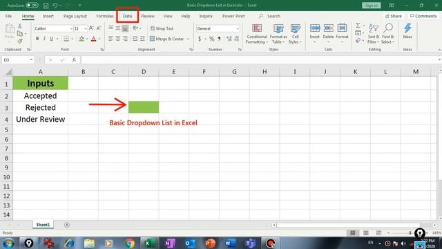 Basic Dropdown list in Excel смотреть онлайн