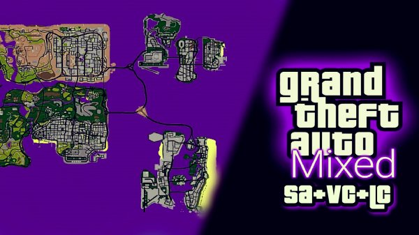 GTA MIXED (SAxVCxLC) - Обзор мода