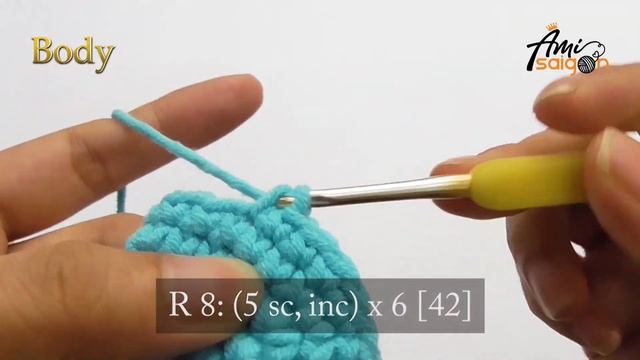 #022 | Amigurumi Penguin (1/3) | Crochet Amigurumi Amimal | Easy & Fast Tutorial | @AmivuiStudio