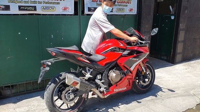 Honda CBR 500R 2022 with Akrapovic M1 GP full system exhaust and resonator with sound check смотреть онлайн