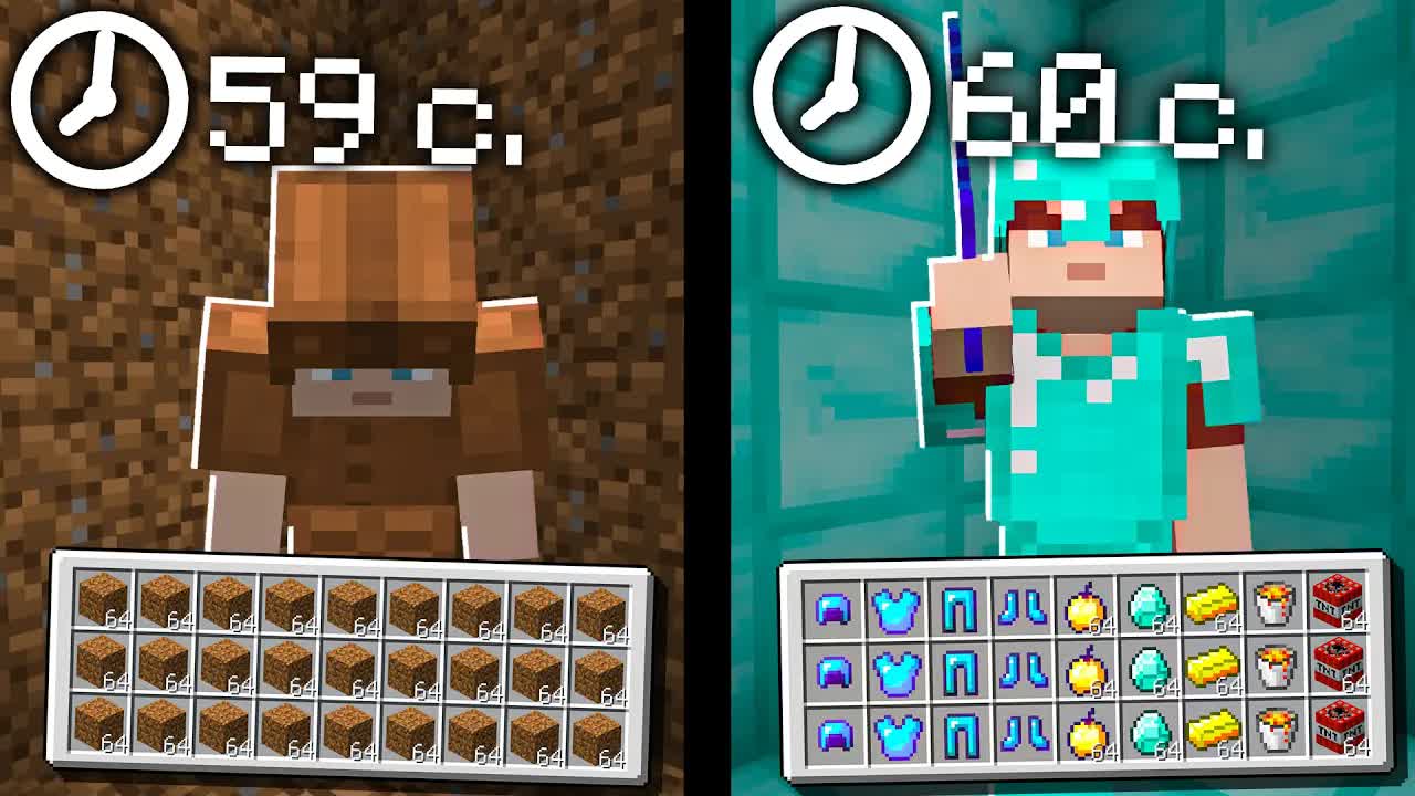 ?Майнкрафт, Но Наш ИНВЕНТАРЬ меняется КАЖДУЮ МИНУТУ! АКАКИЙ И ФЛАСКА смотреть онлайн