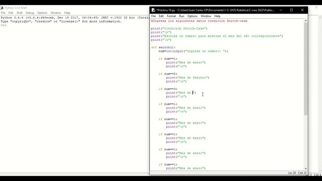 Programación Python Nivel Básico | Sección Práctica 10| Condiciones Switch-Case смотреть онлайн
