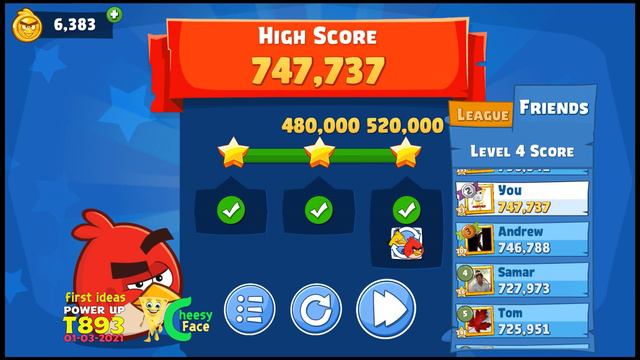 01 03 2021 Angry Birds Friends Tournament Week 893 All Levels Power Up First Ideas смотреть онлайн