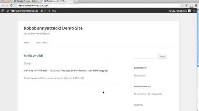 Activating and testing a WordPress child theme смотреть онлайн