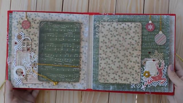 Christmas Photo Album / Scrapbooking / Новогодний фотоальбом смотреть онлайн