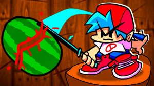 Бойфренд и Фруктовый Ниндзя во Friday Night Funkin' VS Fruit Ninja Mod