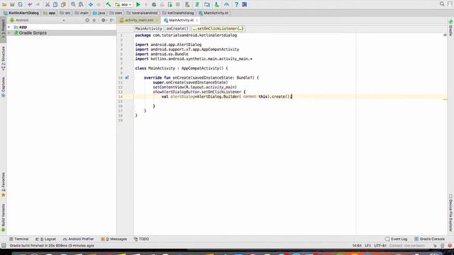 Kotlin Android AlertDialog example смотреть онлайн