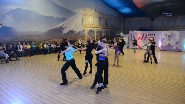 Хастл, Discofox, HDfest 2018, ДнД Main, 14 финала заход 2, танец 1 смотреть онлайн