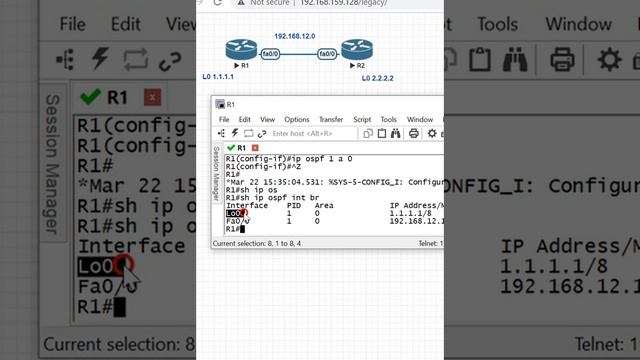 How to Enable OSPF by using Network and interface command | CCNA | Networkforyou смотреть онлайн