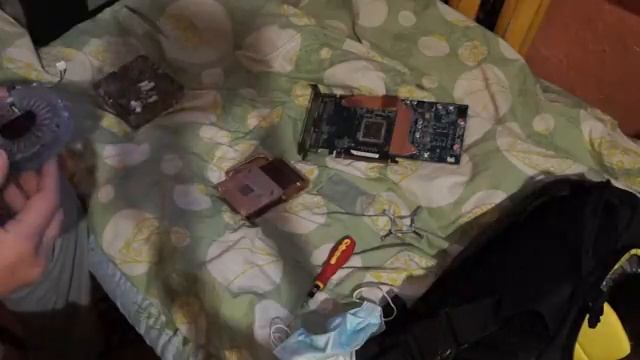 Чистим видеокарту Radeon HD4850 HIS IceQ 4. смотреть онлайн