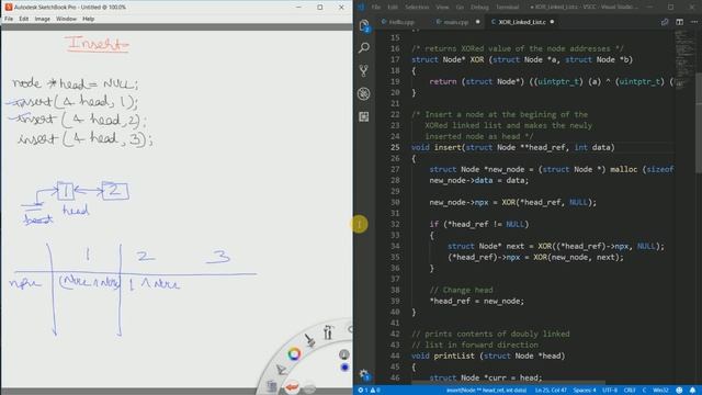 XOR Linked List || Memory Efficient Doubly Linked List смотреть онлайн