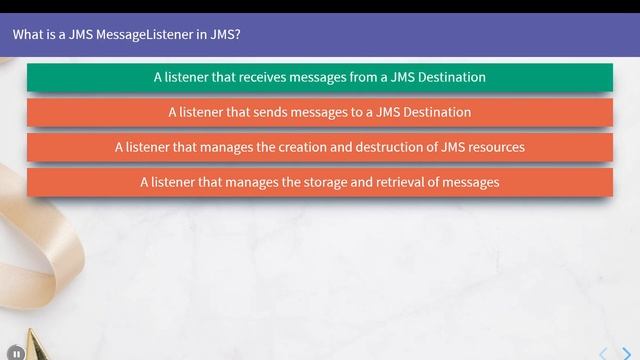Quiz on Java Message Service (JMS) смотреть онлайн