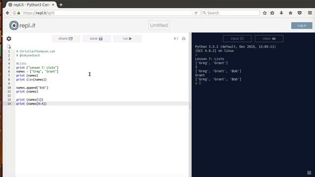 Basic Python 3 for Beginners 7: Lists смотреть онлайн