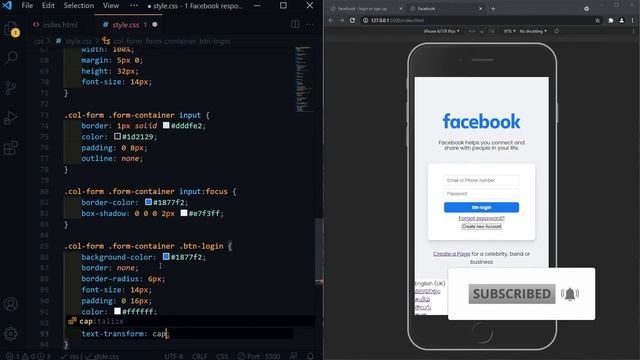 How to Create Facebook Login page using HTML and CSS смотреть онлайн