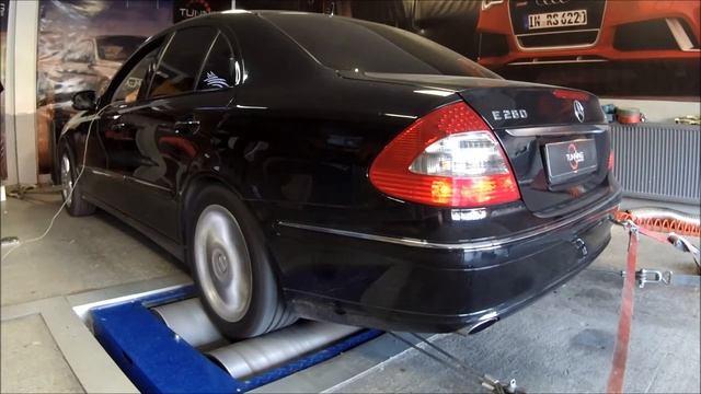Mercedes W211 E280 CDI 190ps stage 1 chiptuning смотреть онлайн