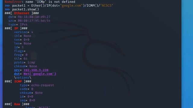 Creating and Sending packets using Scapy смотреть онлайн