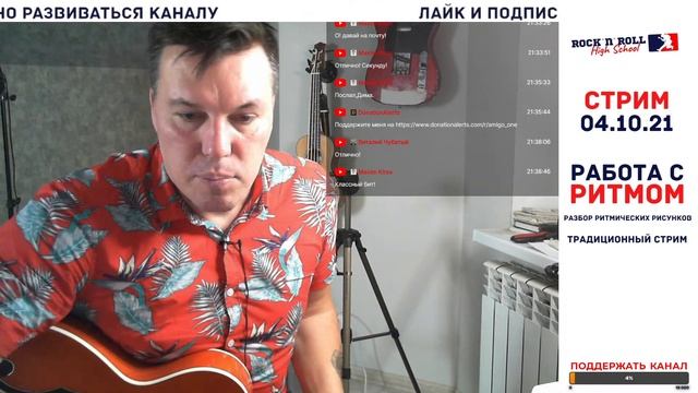 Работа с ритмом в рок-н-ролле. Стрим от 4 октября 2021 г. смотреть онлайн